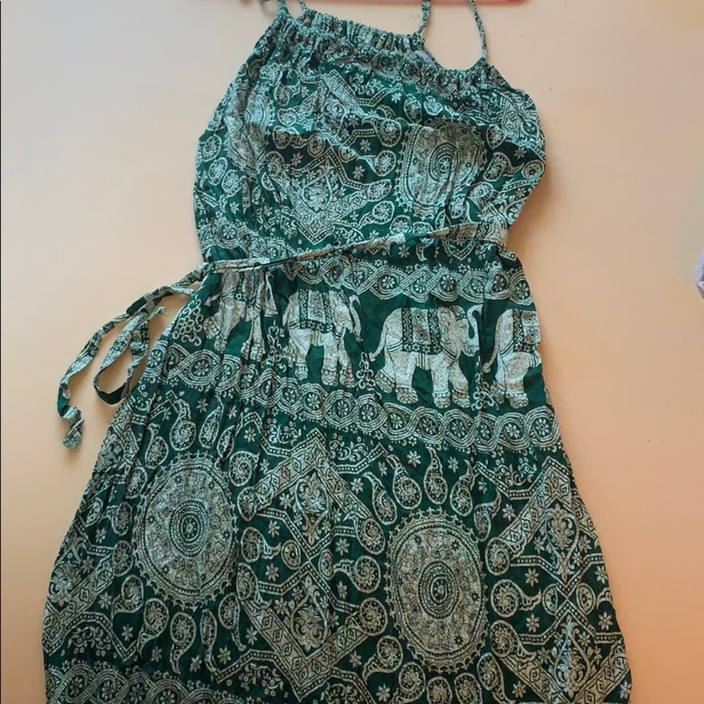 Elephant patterned sheath dress/cover up BoHo